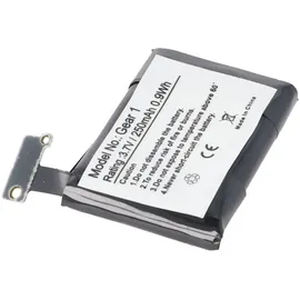 AccuCell Akku passend für Samsung Gear 1, SM-V700, Samsung B030FE, GH43-03992A, SP48223 Lithium Polymer Akku 3,7 Volt 250mAh
