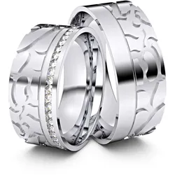 Trauringe Rottenburg 333er Weiflgold - 3581