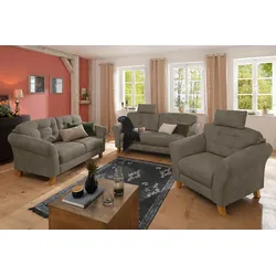 Kopfstütze HOME AFFAIRE "Trondheim", grau (taupe), B:50cm H:25cm T:10cm, Luxus-Microfaser (100% Polyester) Luxus-Microfaser Lederoptik (100% Polyester) Struktur weich ( 97% Polyester, 3% Baumwolle) Scheuertouren pro Qualität: Luxus-Microfaser: 30.000; Luxus-Microfaser Lederoptik: 68.000; Struktur weich: 50.000 Pilling pro Qualität: Luxus-Microfaser: 3-4; Luxus-Microfaser Lederoptik: 4; Struktur weich: 4-5 , Polsterauflagen