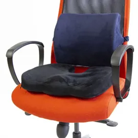 Powerton Orthopädisches Kissen, druckfeste Kunststoffspitze, ergonomisch, schwarz, Schaum mit Memory-Effekt,