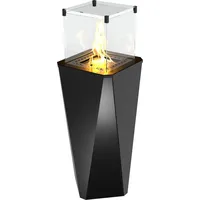 Hitze Gas-Terrassenheizung FUENTE V 5,7 kW schwarz Gasheizung Gas-Gartenheizer