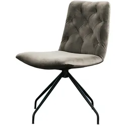 KAWOLA Stuhl CHARME Drehstuhl Esszimmerstuhl Velvet sand
