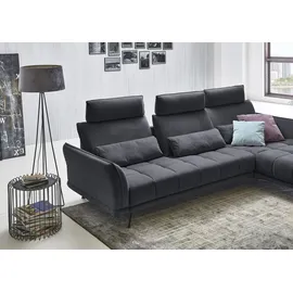 die planbar Eckcouch Polyester L-Form 3-Sitzer Schwarz
