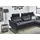 die planbar Eckcouch Polyester L-Form 3-Sitzer Schwarz