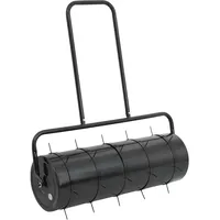 vidaXL Gartenwalze Rasenwalze mit Rasenlüfter 63 L