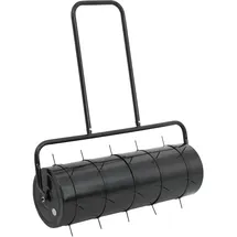 vidaXL Gartenwalze Rasenwalze mit Rasenlüfter 63 L