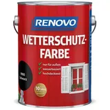 RENOVO Wetterschutzfarbe seidenglänzend, schwarz