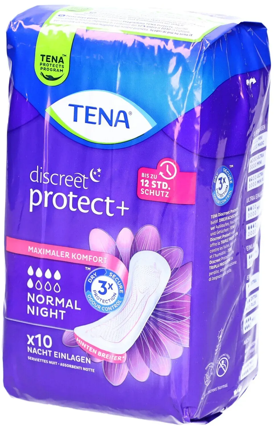 Tena Discreet Protect+ Normal Night - Binden bei Blasenschwäche