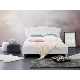 Beliani Bett 140 x 200 cm Weiß