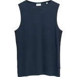 s.Oliver Slim Fit Tank Top aus Baumwollmix mit Crew Neck - blau - L