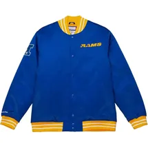 Mitchell & Ness Heavyweight Satin Jacke Blau XL
