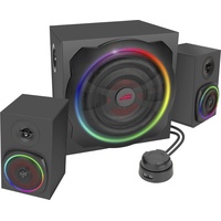 SpeedLink GRAVITY RGB 2.1 Subwoofer System - Black - 2.1 PC-Lautsprecher - Schwarz