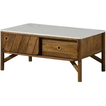 MASSIVMOEBEL24.DE Couchtisch Mango Braun Massivholz 100 x 60 x 45 cm