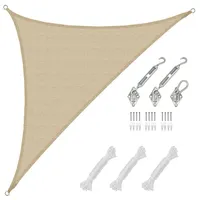 AMANKA 4,2x4,2x6 Sonnensegel Dreieckig Atmungsaktiv - Dreieck Segel mit