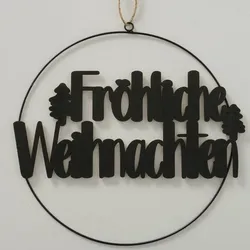 Dekohänger Oslo Fröhliche Weihnachten 38cm