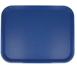 MONOUSO - Tablett aus PP rechteckig Fastfood blau 35,5x45,3cm (1 Stück)