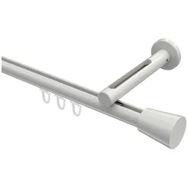 Interdeco GARDINENSTANGE INNENLAUF Siteno Sitra 480 cm (geteilt in 3 x 160 cm), 1-läufig, 20 mm Ø Weiß