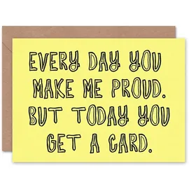 Wee Blue Coo Jeden Tag Machst Du Mich Stolz Auf Den Spaß, Den Sohn Und Meine Tochter Haben Karte zum Hochzeitstag