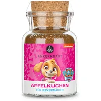 Ankerkraut Paw Patrol Apfelkuchen, 65 g im Korkenglas, Paw Patrol Figuren Skye Edition, Kekse selber backen, Premium Gewürz mit Zimt, Anis und mehr