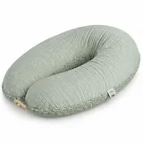 sei Design Stillkissen Faserbällchen krone taupe
