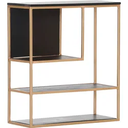 Wandregal GUTMANN FACTORY "Porto", gold, B:70cm H:80cm T:30cm, Regale