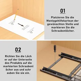 mayzolop Gewürzregal Ausziehbar 26,4 x 22,2 x 5,6 cm