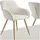 Tectake Esszimmerstuhl Marilyn Cordoptik creme/gold