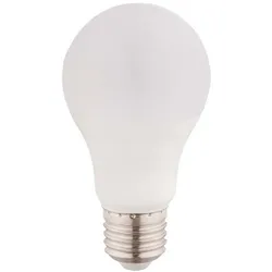 LED Leuchtmittel Glühbirne Lampe Kunststoff Opal Rund Warmweiß E27 D 6 cm