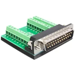 Adapter Sub-D 25 Pin Stecker - Terminalblock 27 Pin