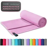 luxuskollektion Mikrofaser Handtuch 160 x 80 cm rosa