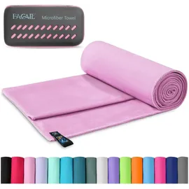 luxuskollektion Mikrofaser Handtuch 160 x 80 cm rosa