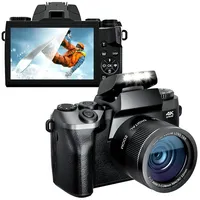 Fine Life Pro Digitalkamera für Fotografie und Video, Kompaktkamera (WLAN (Wi-Fi), 16X Digitalzoom,32GB Karte) schwarz