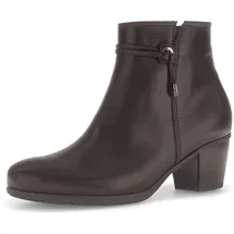 Gabor Stiefelette GABOR, Damen, Gr. 40, dunkelbraun, Kalbsleder, unifarben, Schuhe Stiefelette, Trichterabsatz, Ankleboots mit Hovercraft Luftkammer-Laufsohle
