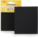 Kleiber + Co.GmbH Camping-Nylon-selbstklebend, 100% Polyamid, schwarz, ca. 10 cm x 12 cm, 2