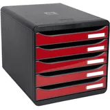 Exacompta 3097218D Büro-Schubladenschrank Schwarz