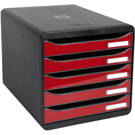 Exacompta 3097218D Büro-Schubladenschrank Schwarz