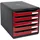 Exacompta 3097218D Büro-Schubladenschrank Schwarz