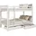 Homestyle4u Etagenbett 90 x 200 cm Kiefer massiv lackiert weiß
