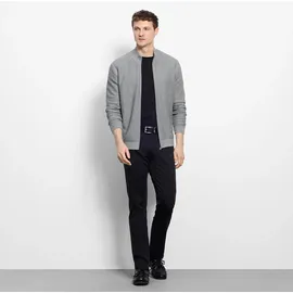 Olymp Strickjacke OLYMP "OLYMP Strick Casual", Herren, Gr. 3XL, grau, Obermaterial: 100% Baumwolle, Strickjacken Strickjacke