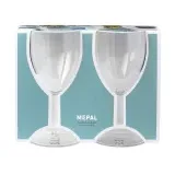 Mepal Kunststoff-Rotweingläser 2er Set transparent