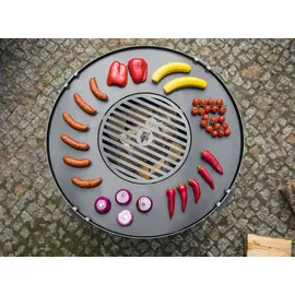 Cook King Feuerschale KONGO Ø 85 cm Schwarz
