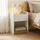 [en.casa] Nachtschrank Kuorshare 55 x 42 x 37 cm Weiß/Eicheoptik