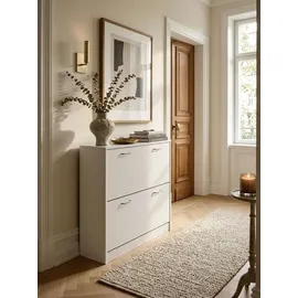 KADIMA DESIGN Kiel 75 x 87 x 24 cm 2 Fächer weiß matt / weiß