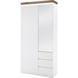 MCA Furniture Garderobenschrank Weiß, - Maße cm,