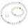 FIRETTI Schmuckset Multipack Schmuck Geschenk Perlenkette Perlenarmband Perlohrhaken 4-tlg. bunt