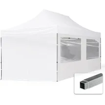 HOUSE OF TENTS Faltpavillon Economy 3 x 6 m inkl. 4 Seitenteile weiß 59034