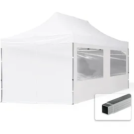 HOUSE OF TENTS Faltpavillon Economy 3 x 6 m inkl. 4 Seitenteile weiß 59034