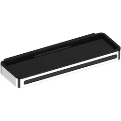 Keuco Collection Plan Duschkorb mit integriertem Glasabzieher 14959010037, Accessoires, chrom/weiß RAL 9010