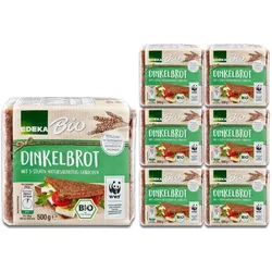 EDEKA Bio Dinkelbrot geschnitten 6x500G