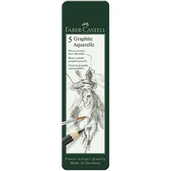 Faber Castell Aqua.bleistift Graphite Aquarelle 5er Etui